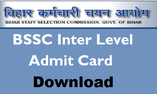 BSSC Inter Level Admit card released