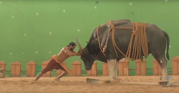 Behind the scenes  Watch how Rana Defeat Mighty Bull in Baahubali