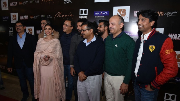 Delhi CM Kejriwal Watches 'Wazir' With Star Cast