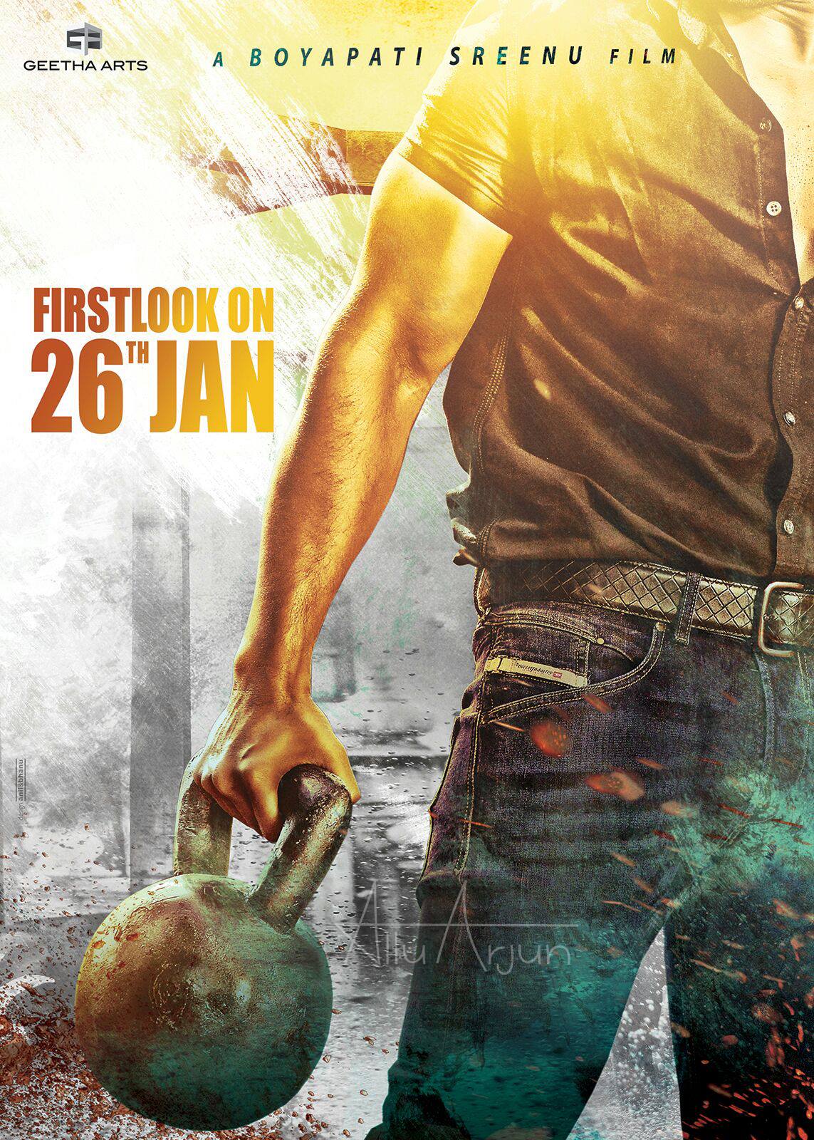 Sarainodu Pre-Poster Released Movie First Look Poster Teaser on January 26th