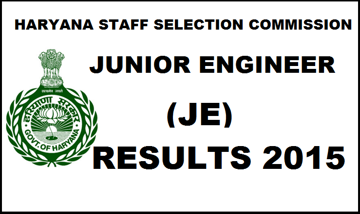 HSSC JE Results 2015-2016: Check Haryana Junior Engineer Results Here