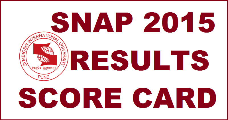 SNAP 2015 Results Declared: Download SNAP 2015 Score Card @ www.snaptest.org