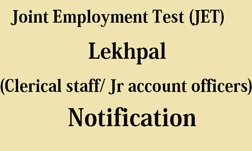 Joint Employment Test Board (JET) Lekhpal notification