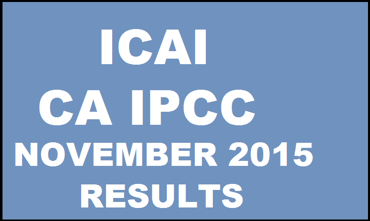 ICAI IPCC November 2015 Results