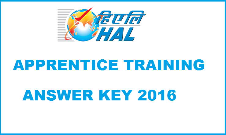 HAL Apprentice Answer Key 2016