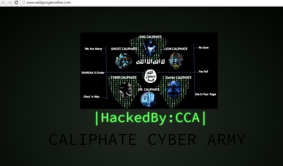 ISIS hacker Group Cyber Caliphate Army(CCA) Hits Wrong Google Site