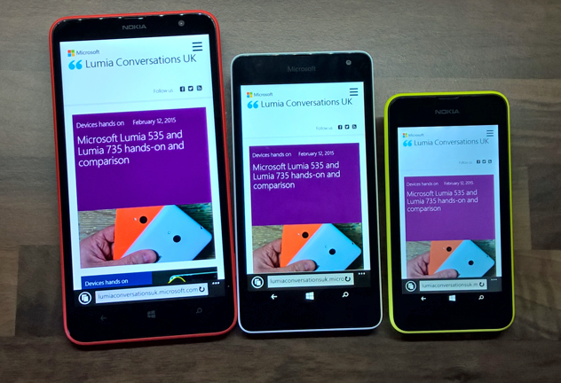 Windows 10 Mobile to hit Lumia 535, 635, 735, 830, 930, and 1520 next week