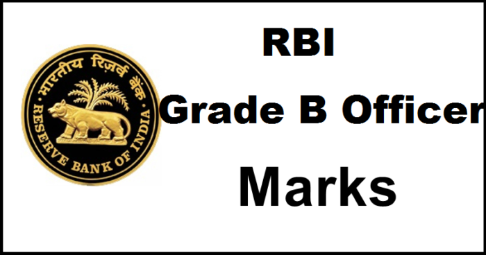 RBI Grade B Officer 2016 Marks