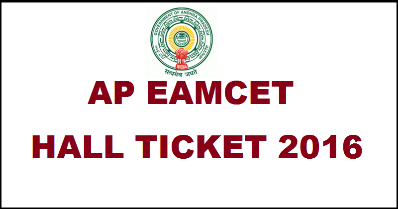 AP EAMCET Admit Card 2016 Hall Ticket Download @ www.apeamcet.org For 29th April Exam