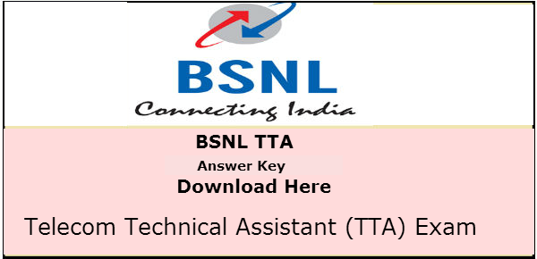 BSNL JE Answer Key 2016
