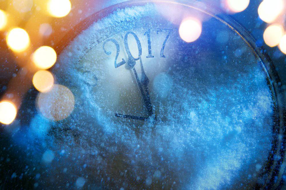 Happy New Year 2017 clock images