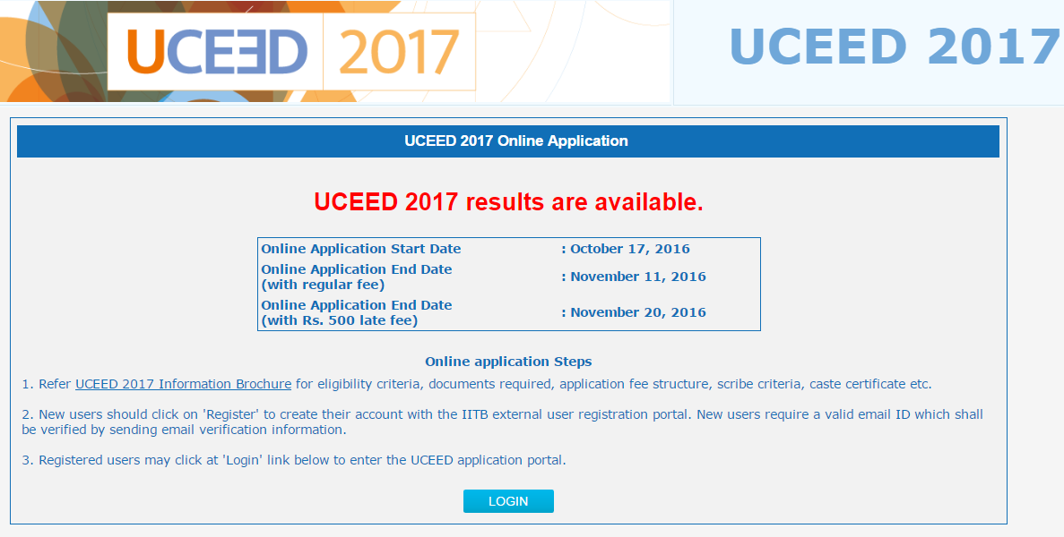 UCEED 2017 results
