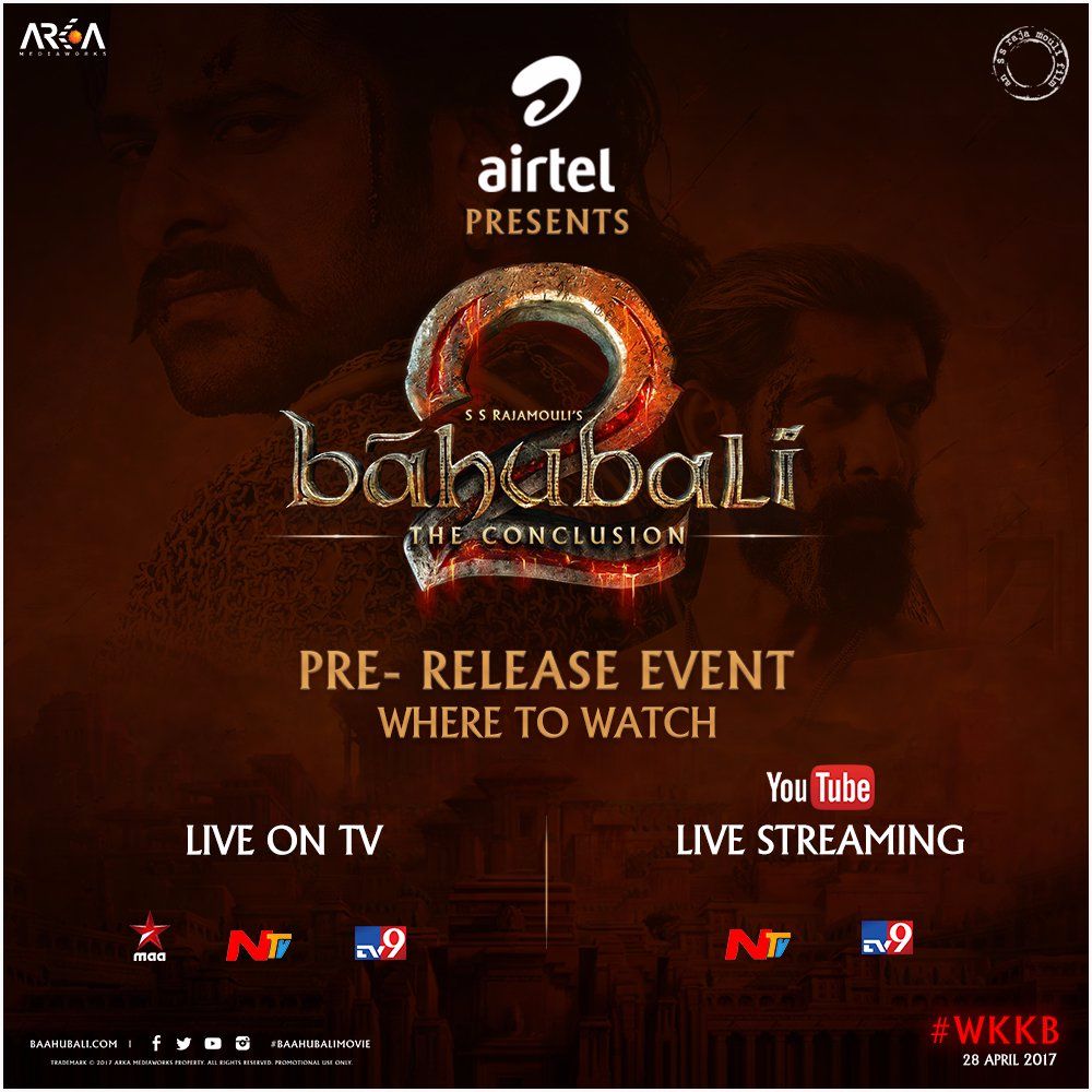 Baahubali 2 Pre Release Event Live