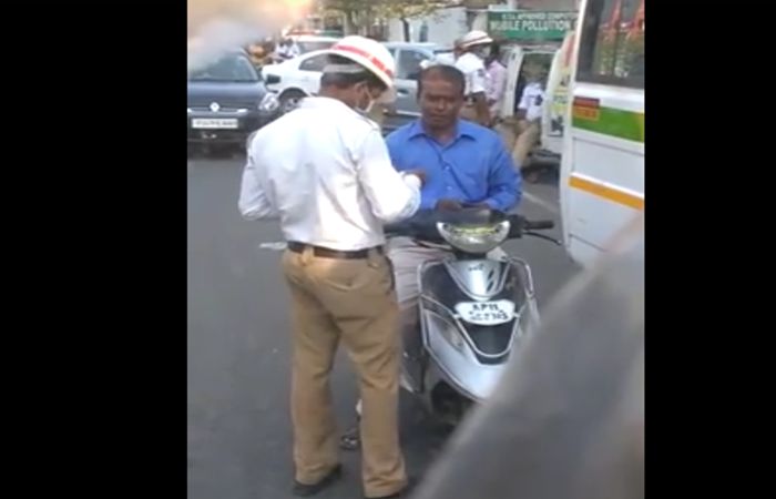 Hyderabad Cop Video Goes Viral on Social Media with 5 Lakh Plus Views