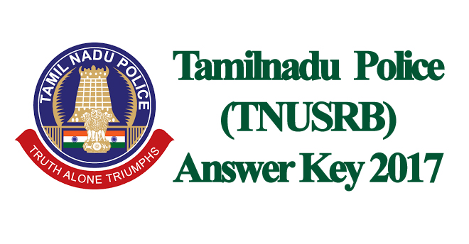 TNUSRB Police Answer Key 2017