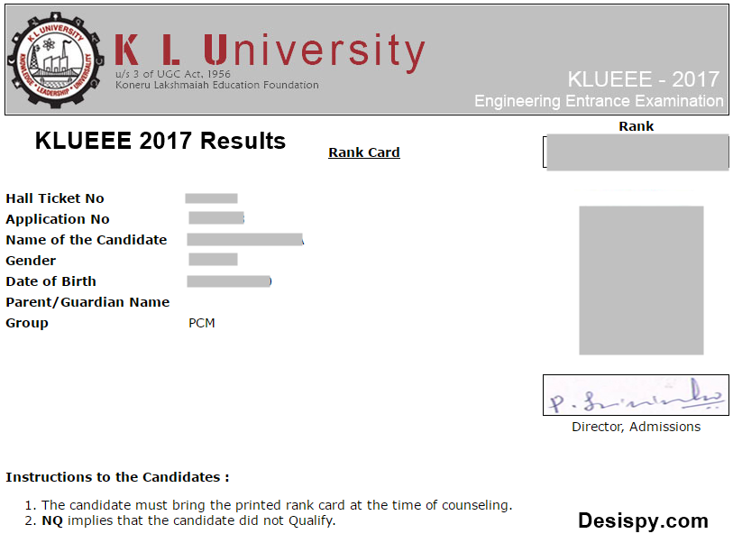 klueee 2017 results