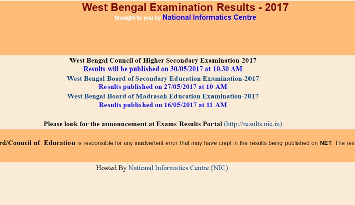 West Bengal WB HS Result 2017