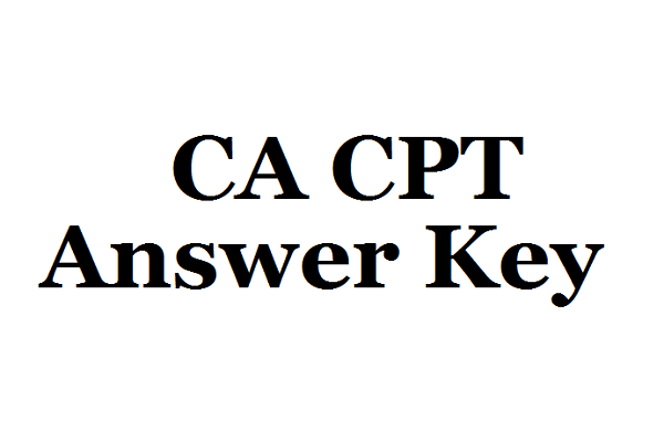 CA CPT Answer Key Released for 18th June Examination