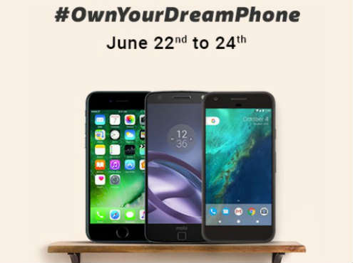 Flipkart Dream Phone sale from 22nd June to 24th June- Buy iPhone 7 at Rs 42,499, Pixel at Rs 39,999, Moto Z at Rs 29,999