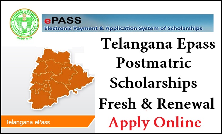 Telangana E-Pass Scholarships 2017-18 Fresh & Renewal Online Application telanganaepass.cgg.gov.in