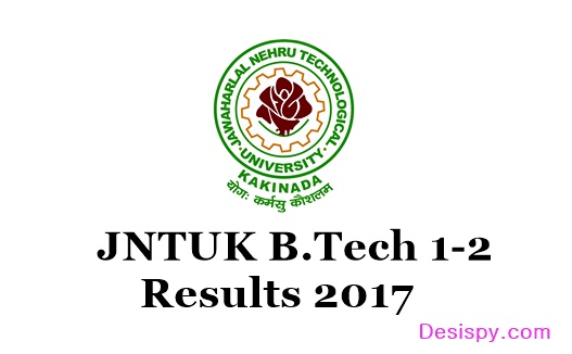 JNTUK B.Tech 1-2 Results 2017