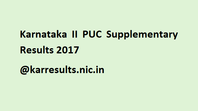 Karnataka 2nd PUC Supplementary Result 2017 Might Release on 26th July – Download @ karresults.nic.in