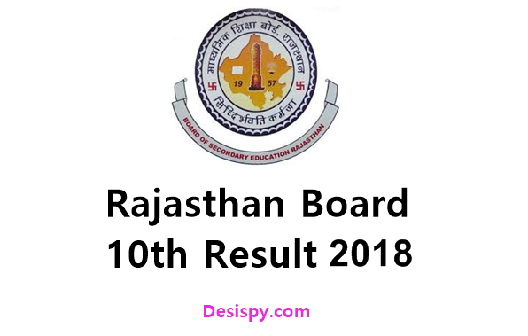 Rajasthan RBSE 10th Result 2018