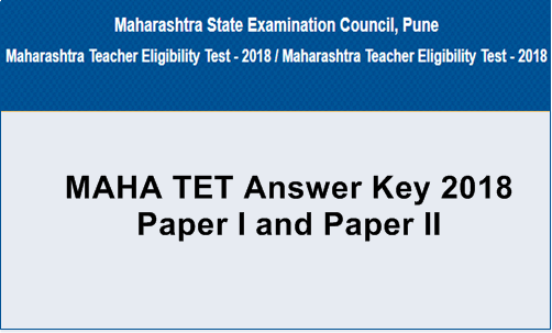 Maharashtra TET Answer Key 2018
