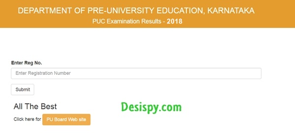 Karnataka 2nd PUC Results 2018